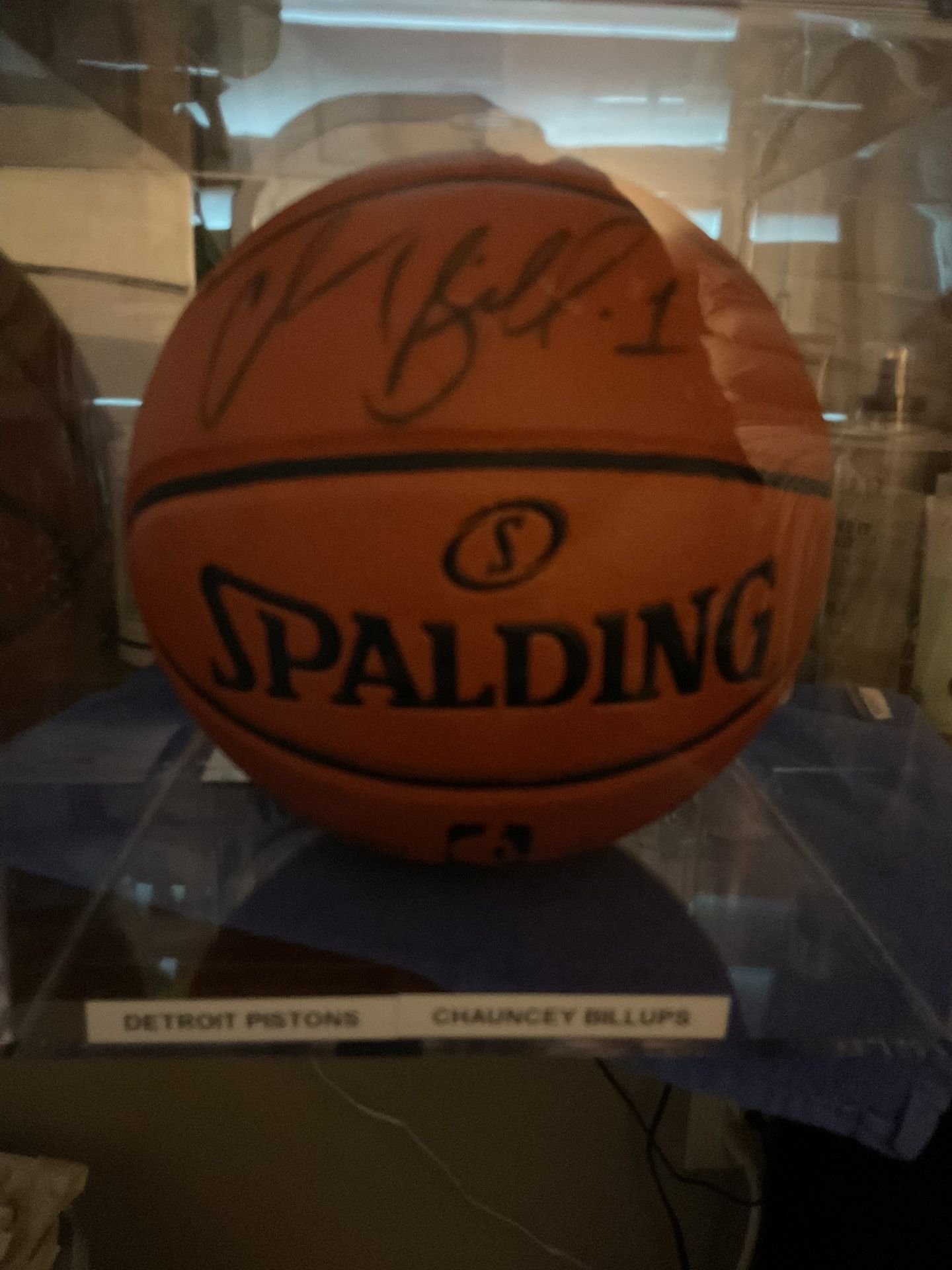 Detroit Pistons Chauncey Billups Autographed Basketball