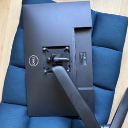 Dell 24 inch P2422H with Black Monitor Desk Mount
