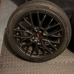 Subaru STI wheels and tires