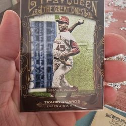 St.Louis Cardinals Bob Gibson '11 Topps Gypsy Queen The Great Ones Insert Baseball Card '19 Topps Allen & Ginters Baseball Card 