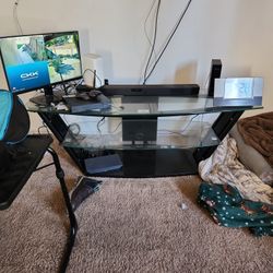 Glass TV Stand
