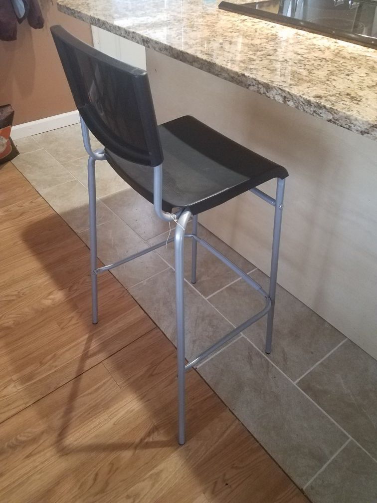 Ikea Bar stool with back rest