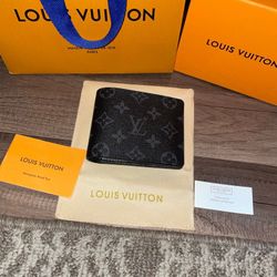 Black Monogram Wallet 