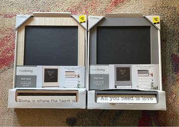 Chalkboard shelf