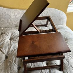 Wood Tray Bed Table For Eating/Laptop/Art 