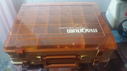 Plano magnum box full of glass beads and fresh water pearls