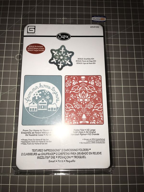 Sizzix DIE Cutter Navidad Copo de nieve o se adapta a Big Shot Cuttlebug