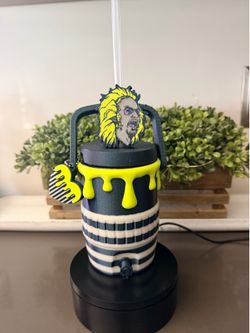 Beetle juice 12oz can koozie