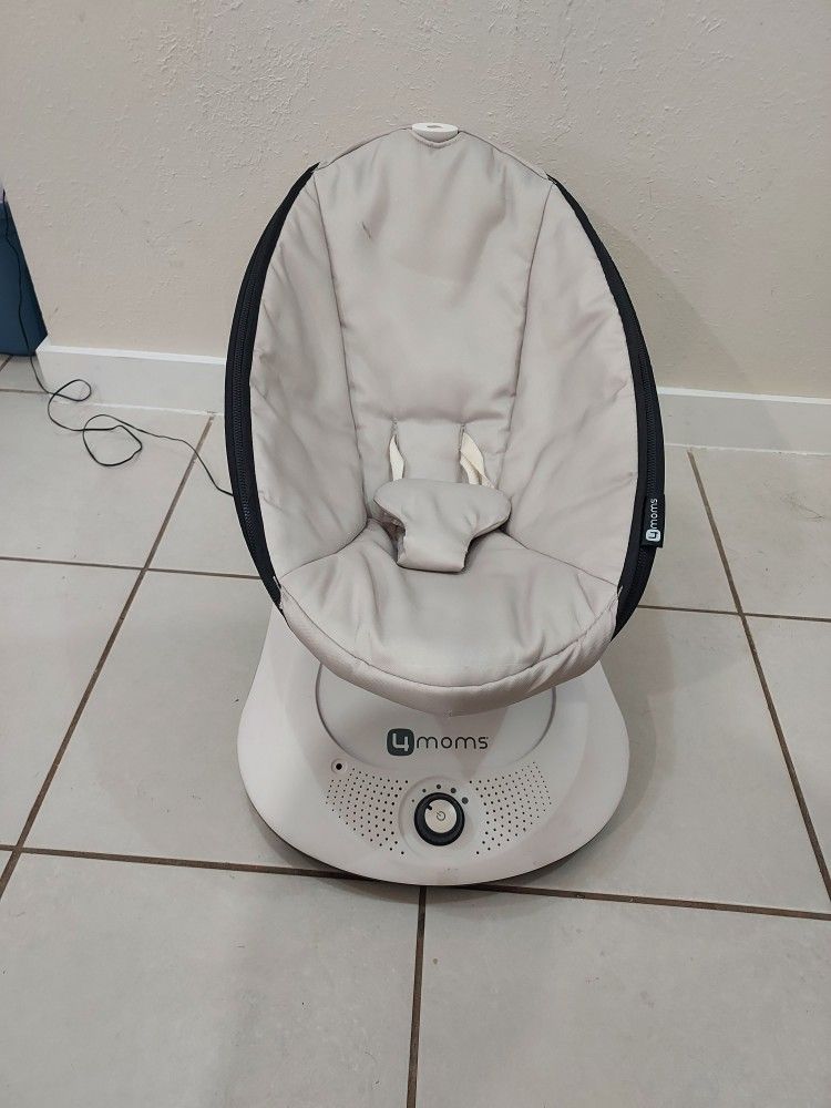 4 Moms Rockaroo Infant Seat I Compact Baby Swing I Gray Classic The Toys That Go Upstairs do Not have That Part