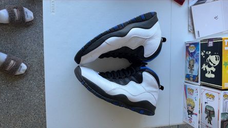 Air Jordan 10 White Black Blue Sneakers