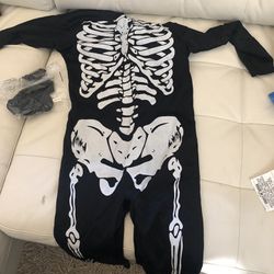 Skeleton Costume Size 6 Kids 