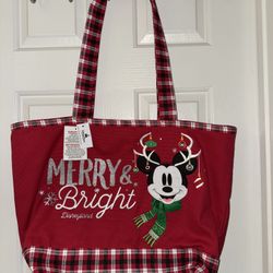 Disney Tote Bag- Merry & Bright - New W/tags