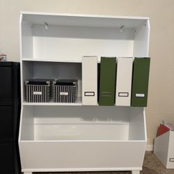 Large White Book Shelf