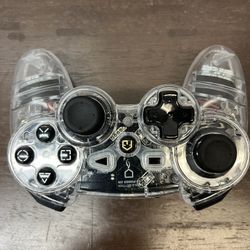 PS3 Controller Clear Afterglow 
