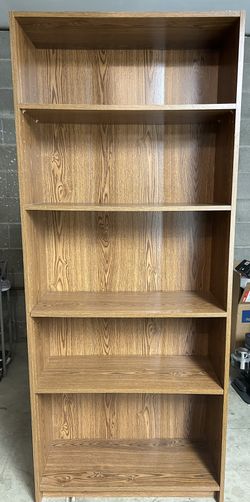 5 Shelved Book case