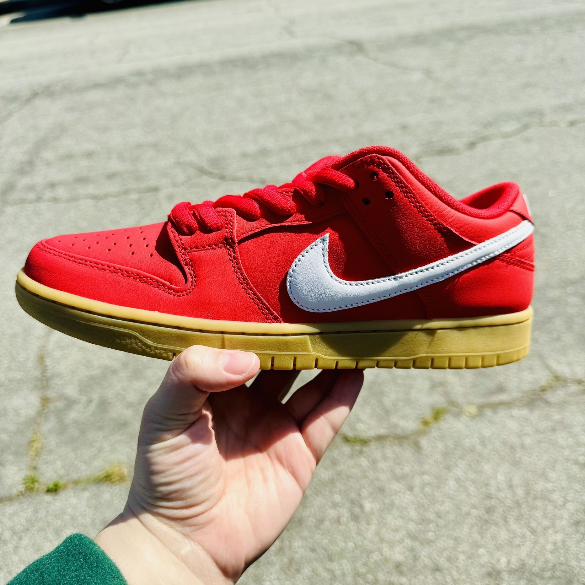 Size 8, 9.5-Unreleased Nike SB Dunk Low Red Gum