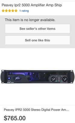 Peavy amp lightweight series
