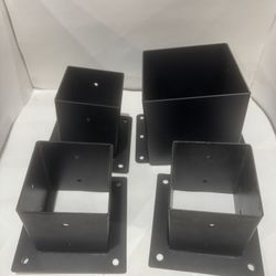 New Iron Post Bracket 3- 4” And 1-6”