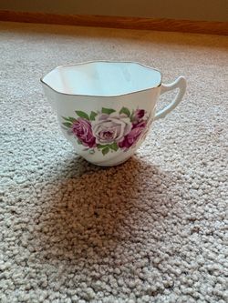 Vintage Made in England Bone China Rose Teacup