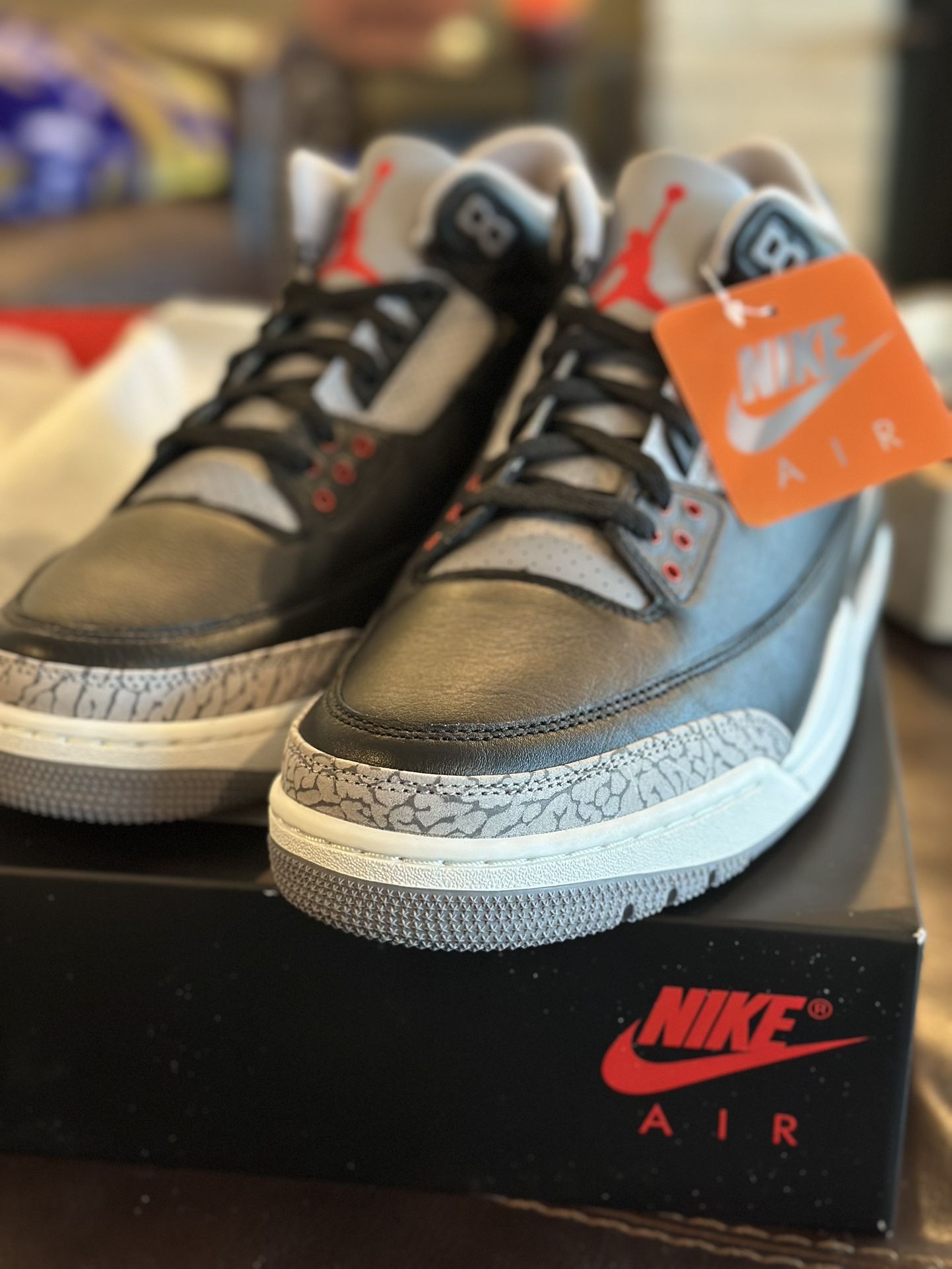 Jordan 3 Black Cement Size 13