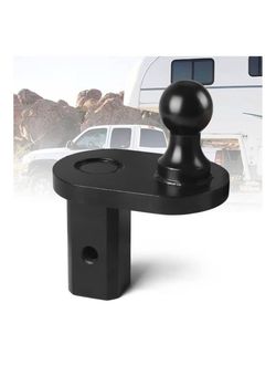 Gooseneck Trailer Hitches Compatible with Turnoverball,4" Offset Ball Extender Heavy Duty Hitch for Flatbed Trailer RV,2-5/16 Inch Diameter Ball/20000