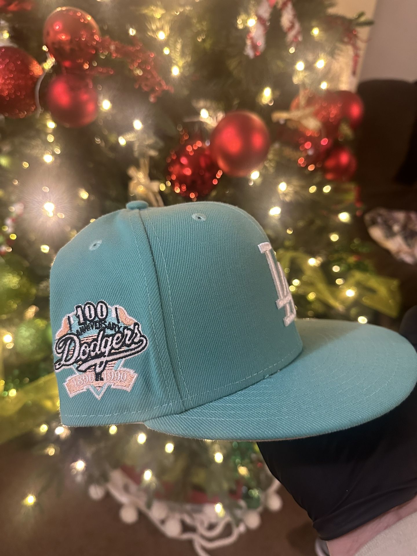 Los Ángeles Dodgers New Era Mint 100th Anniversary Hat