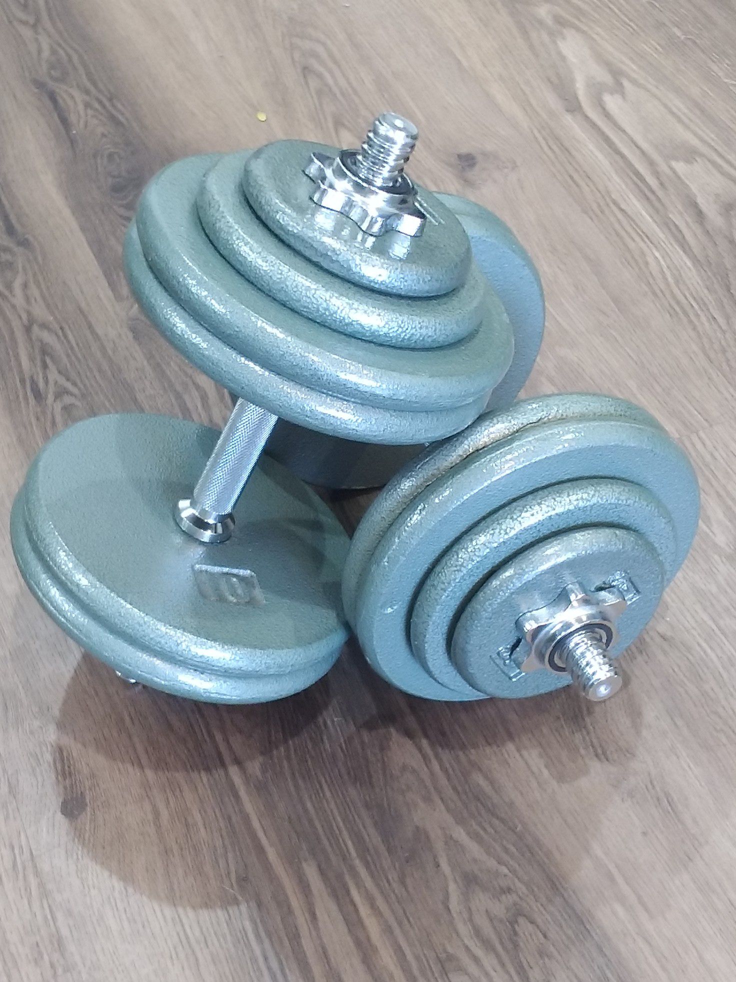 Cast iron Adjustable dumbbells set 2x58lbs(116lbs total)