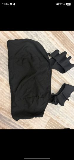 Black cropped top