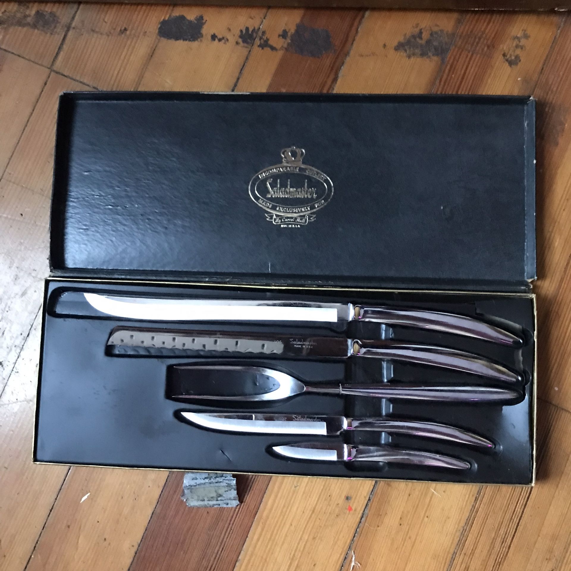 Saladmaster Vintage 5pc Knife Set(IN ORIGINAL PACKAGING)