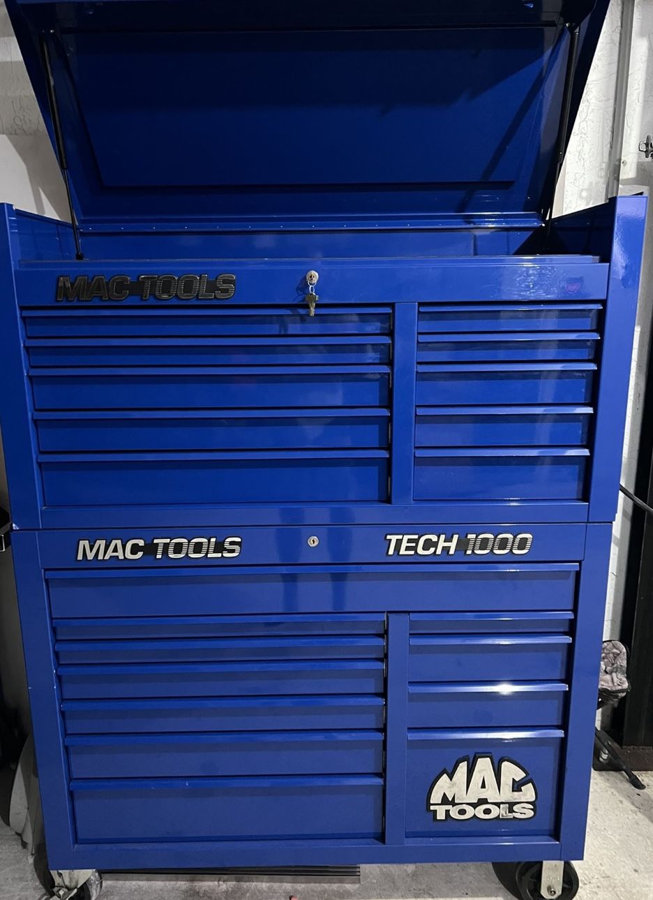 Mac Tools Tech 1000 Blue Series Tool Box Chest Caja De, 55 OFF