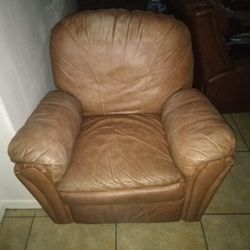 Lazy Boy Style Leather Recliner