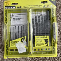 Ryobi Hex Shank Blanca Oxide Drill Bit Set 1/4”