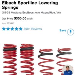 Mustang Eibach Sportline Lowering Springs