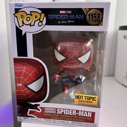 Friendly Neighborhood Spider-Man Funko POP! (Metallic) (Hot Topic Exclusive)