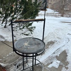 Round Metal Parrot Play stand 