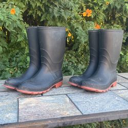 Waterproof Rubber Boots Adult Size 6  