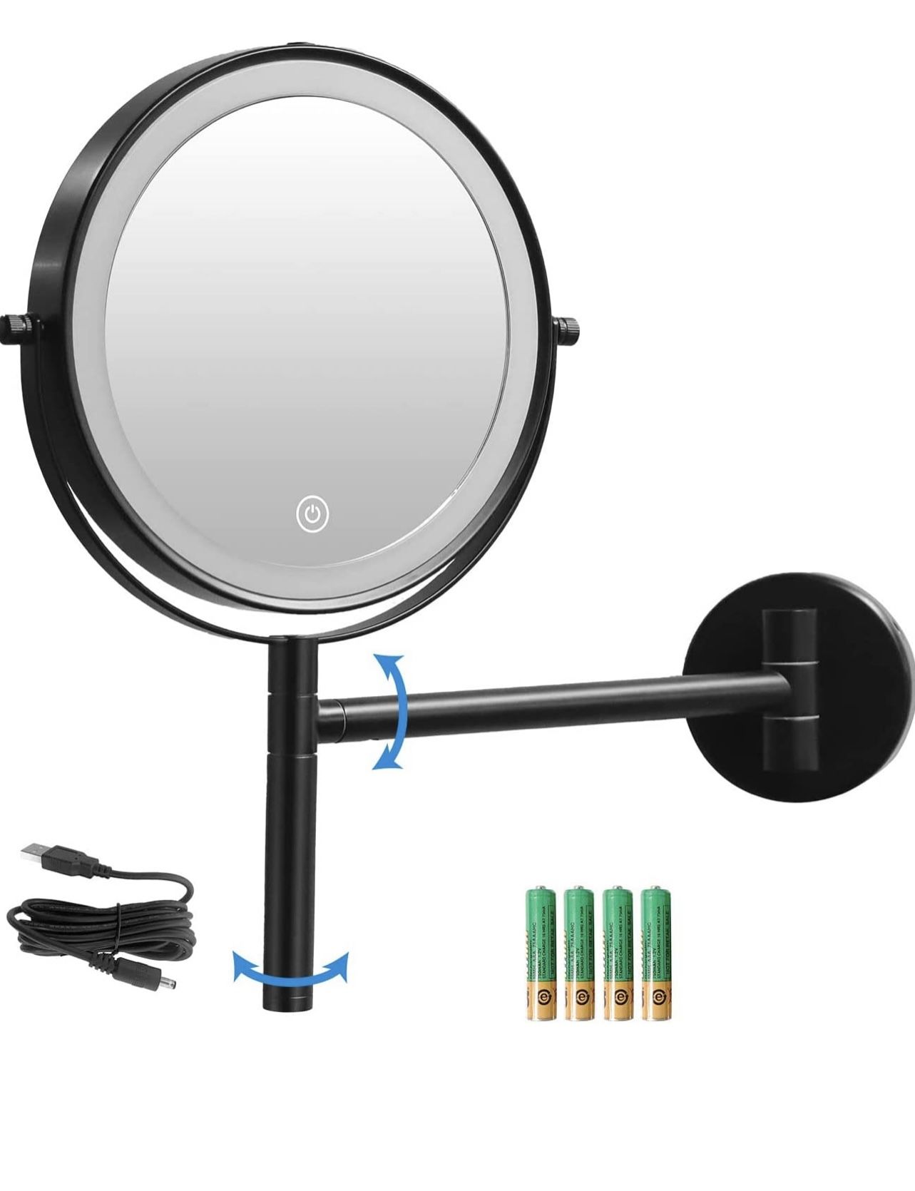 LED Wall Mounted Rechargeable Makeup Mirror