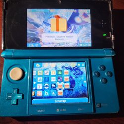 Aqua Blue Nintendo 3ds 