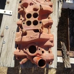 1957 283 Small block Chevy cast intake 4jet $50