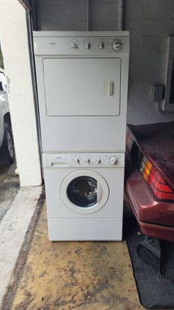Kenmore front load washer and dryer stack