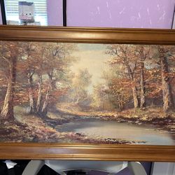 Painting Autumn Scene By L. Gatermann
