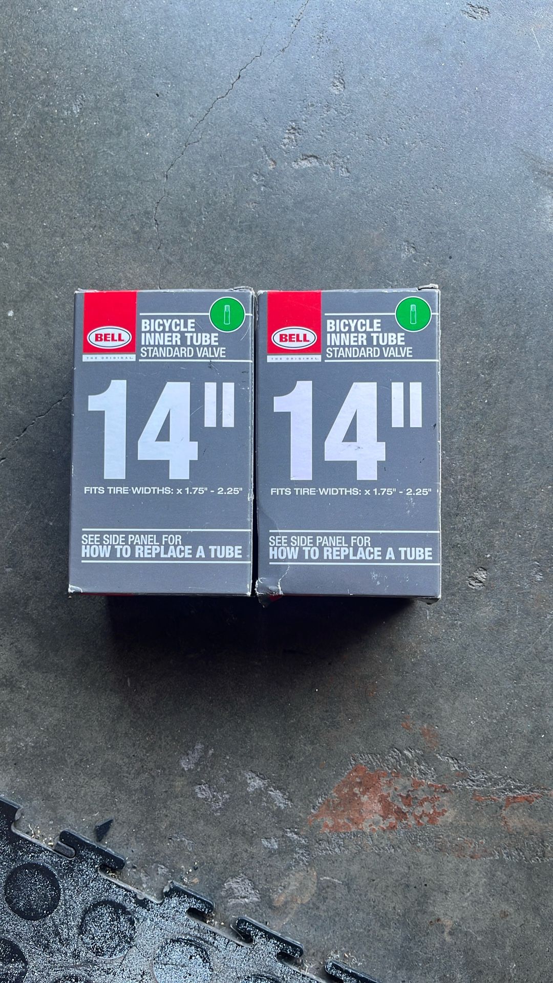 Bell Sports Standard Schrader Bicycle Inner Tube, 14 In. x 1.75-2.25 In.