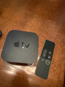 Apple TV with remote and power cord