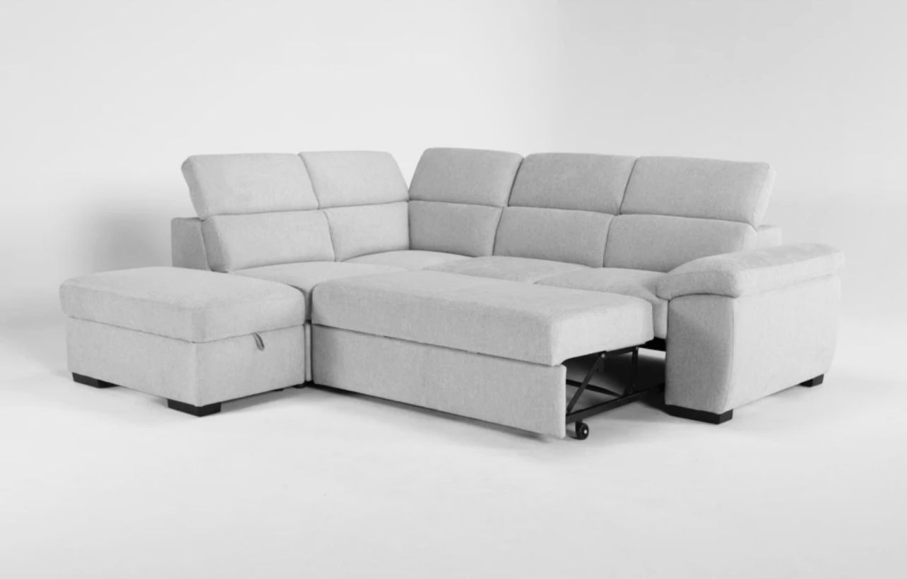 Sleeper Sectional Couch With Storage Chaise