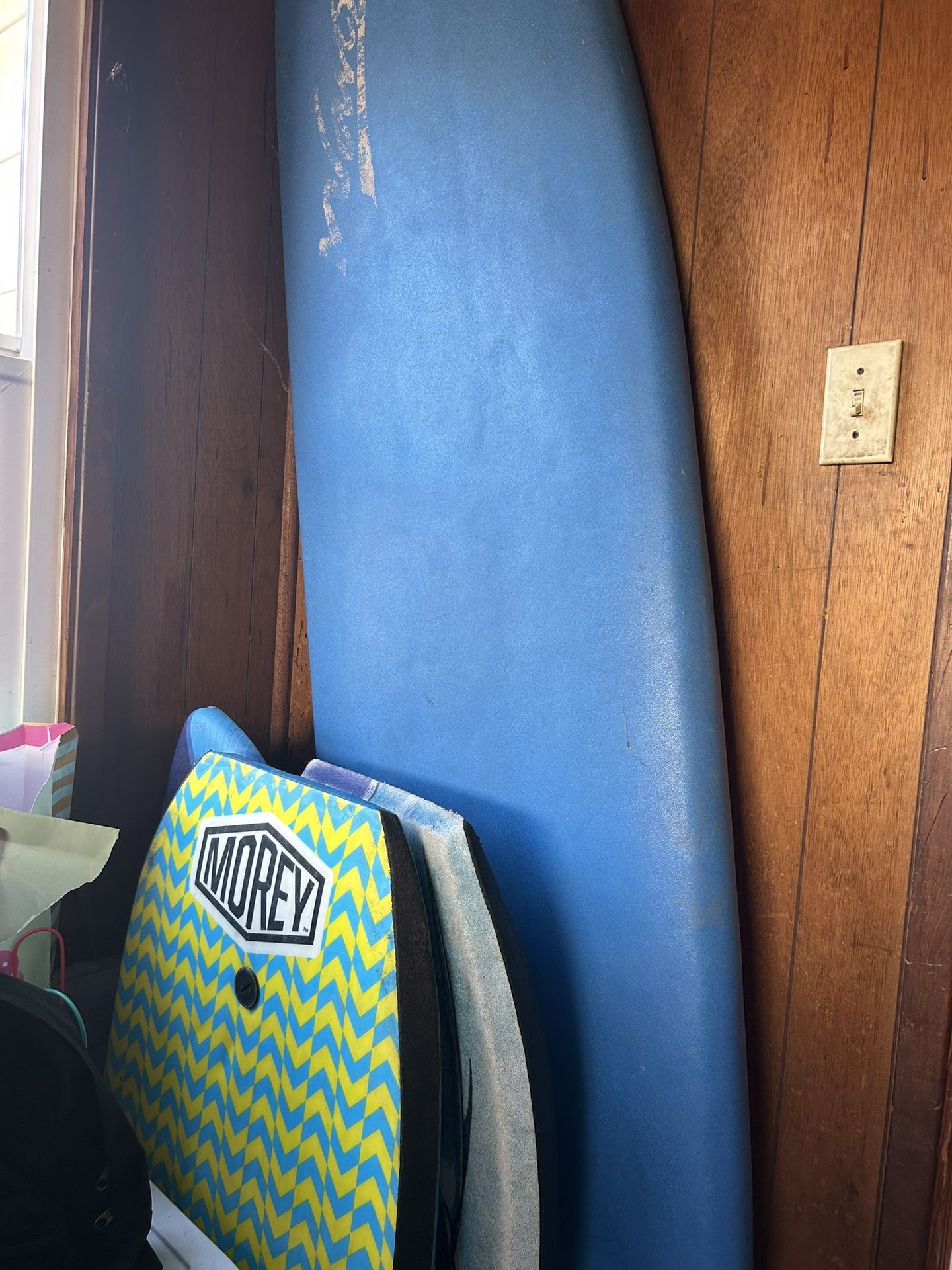 surf board and boogie boards
