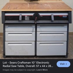 Craftsman 10" Electronic Radial Arm Saw