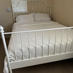 Queen Size Bed Frame, Mattress and Box Spring