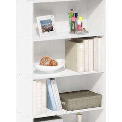 4-Tier Bookcase/Bookshelf/Storage Shelves, White