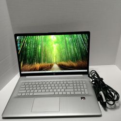 HP 17.3" Ryzen laptop w/ 512GB NVMe SSD, 16GB RAM, and charger for $380 obo!