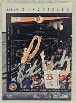 Panini Chronicled Caitlin Clark Autographed Rookie Card